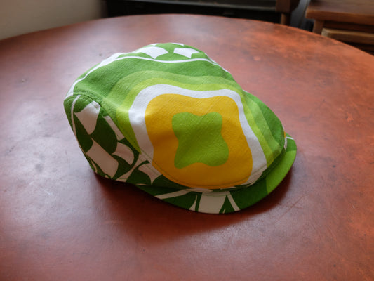アートグリーン柄(小さいサイズ)ハンチング(art green pattern(small size) hunting cap)